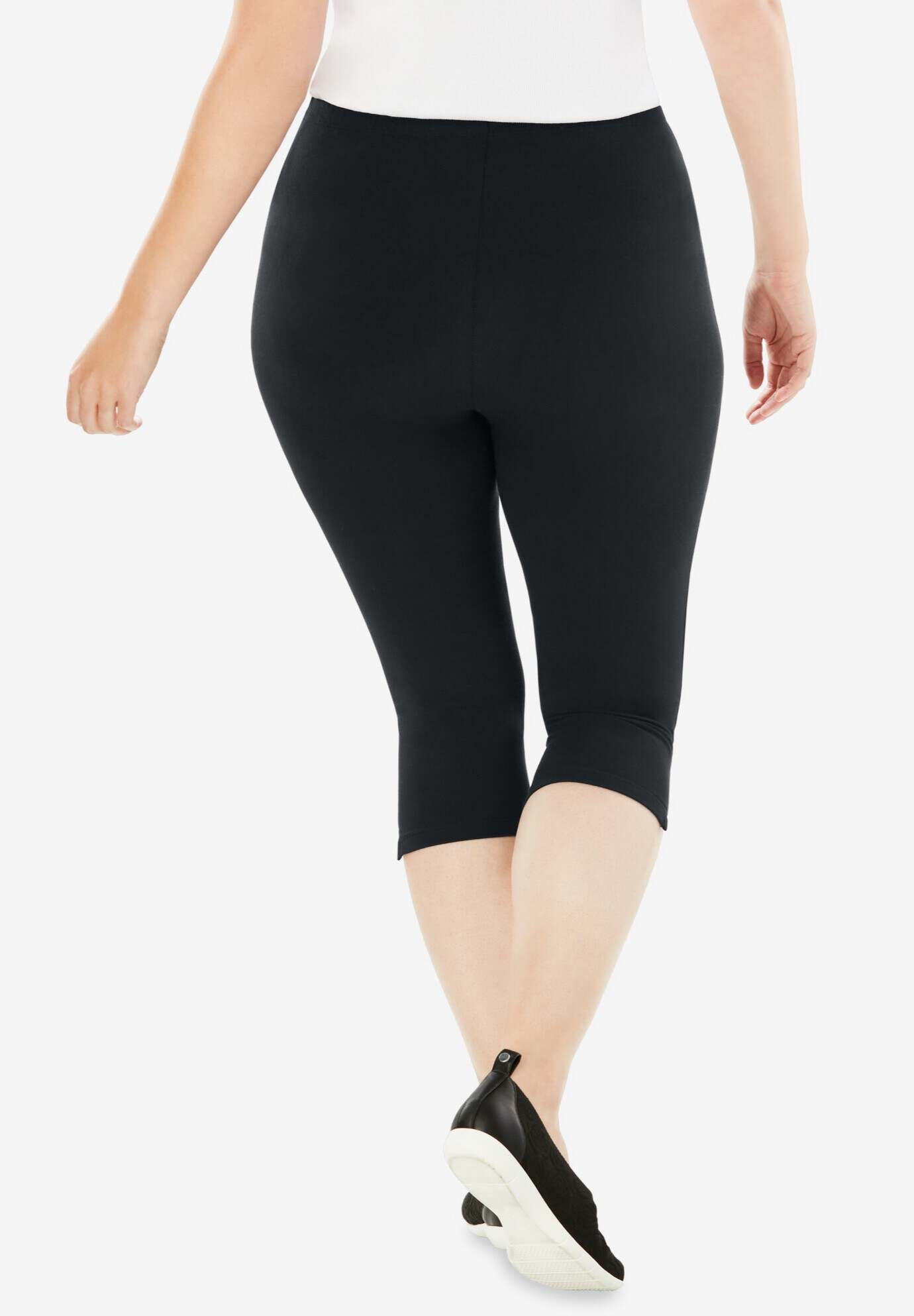 Stretch Cotton Capri Legging
