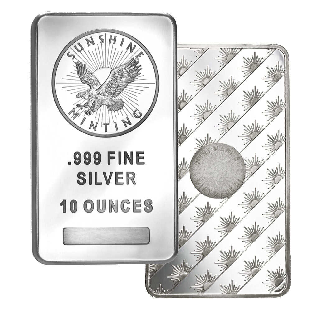 10 oz Sunshine Mint Silver Bar
