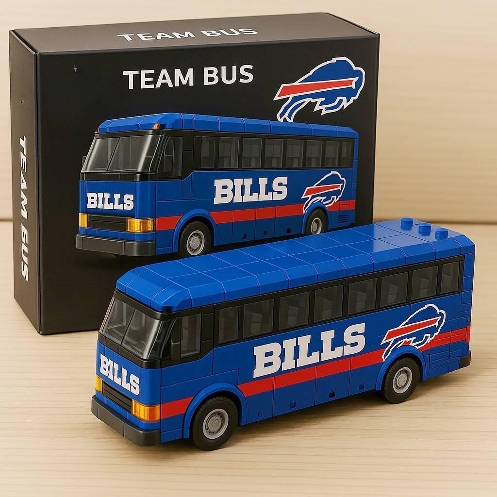 🏈🚍NFL Team Bus Brick Set