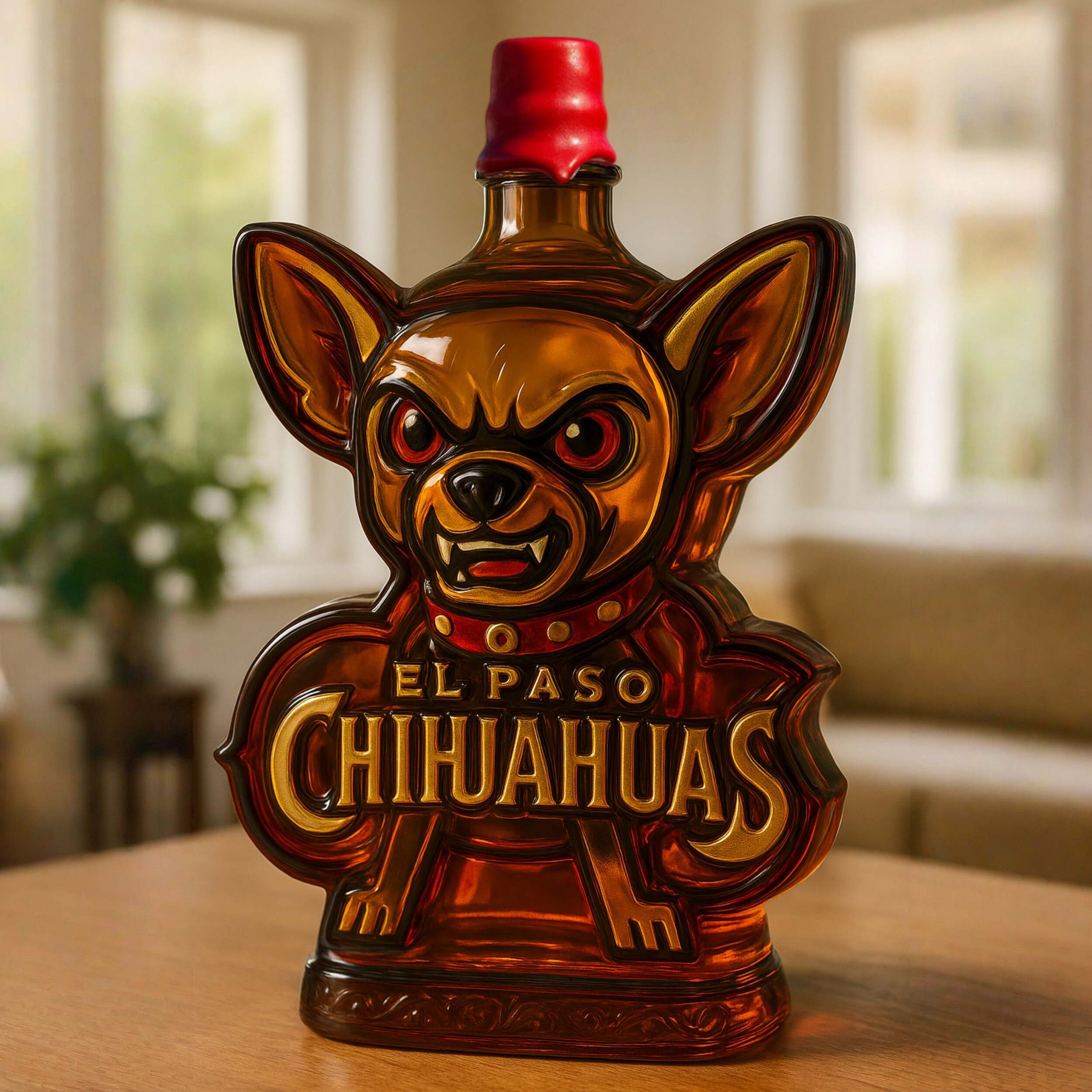 El Paso Chihuahuas Whiskey Bottle