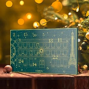 2022 Paris Advent calendar, cosmetics behind 24 doors, new beauty products every day for Christmas, - Aanythingby Clearance