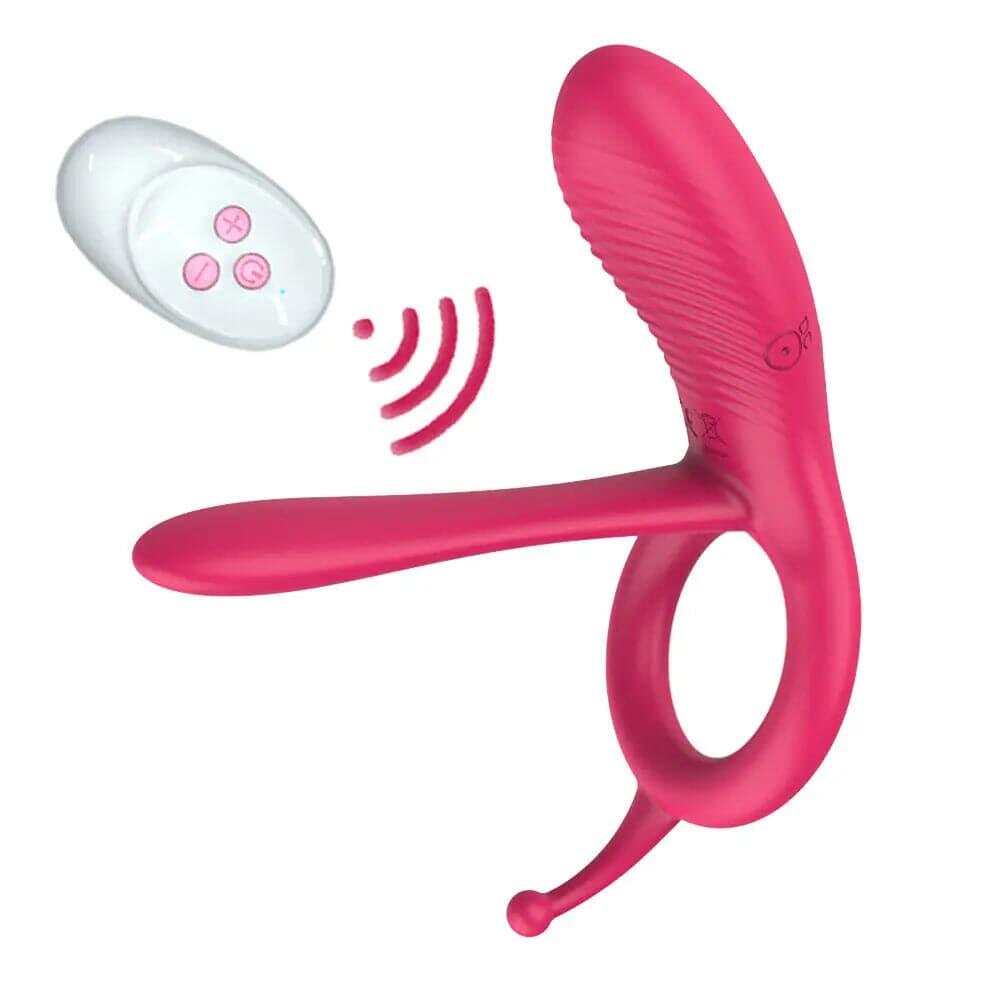 Long Tongue Cock Sleeve Ring Vibrator – 10 Frequencies