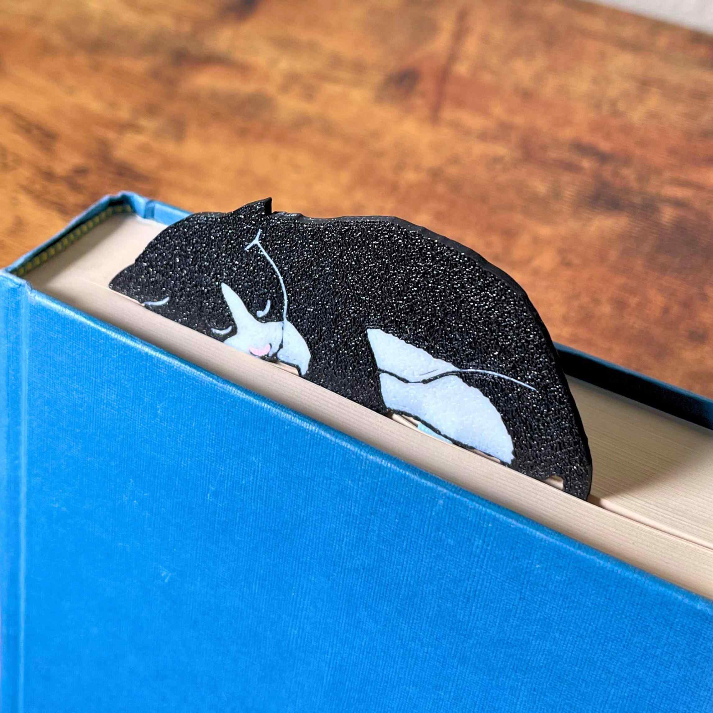 Adorable Tuxedo Cat Bookmark