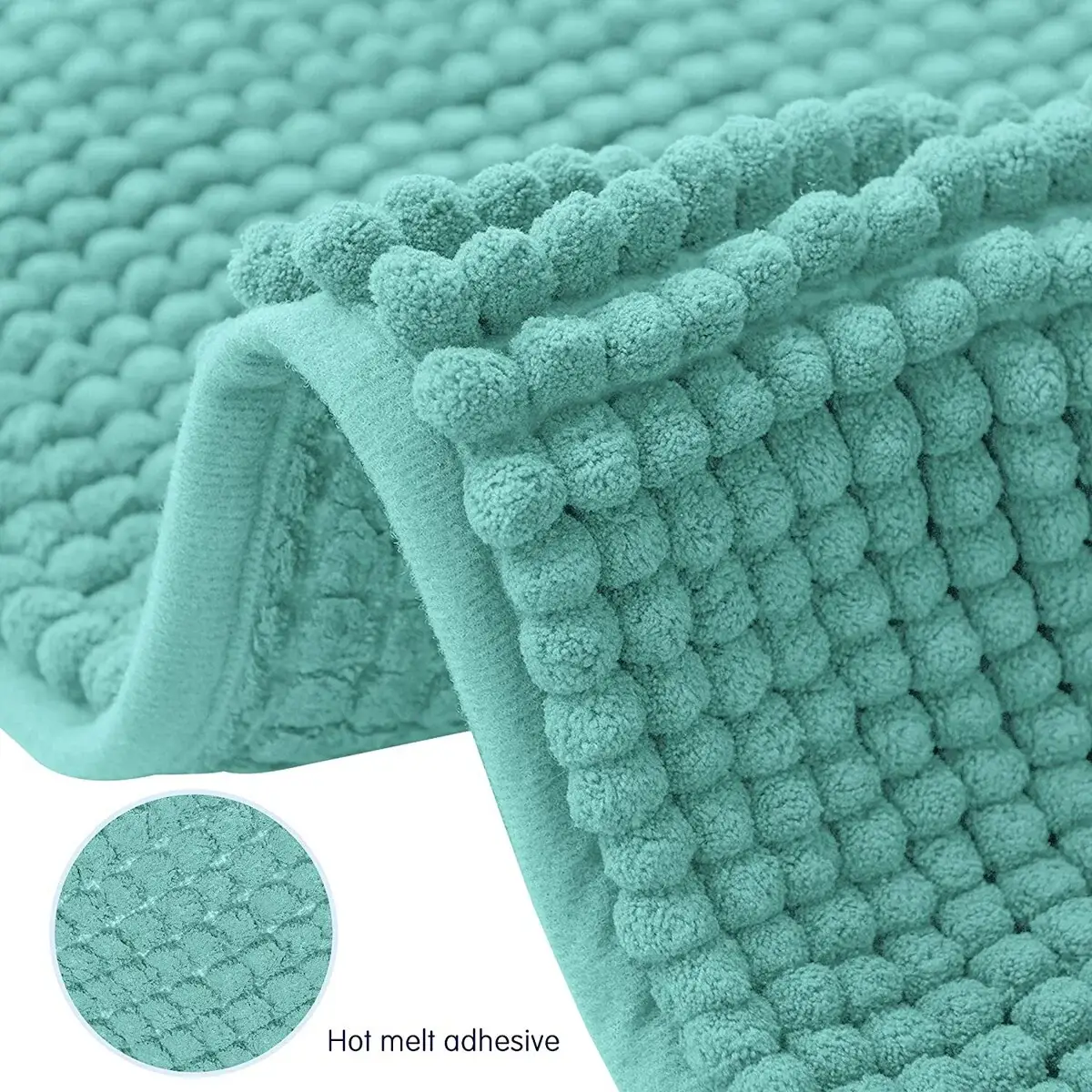 Subrtex Luxury Chenille Bath Rugs Soft Bathroom Mats