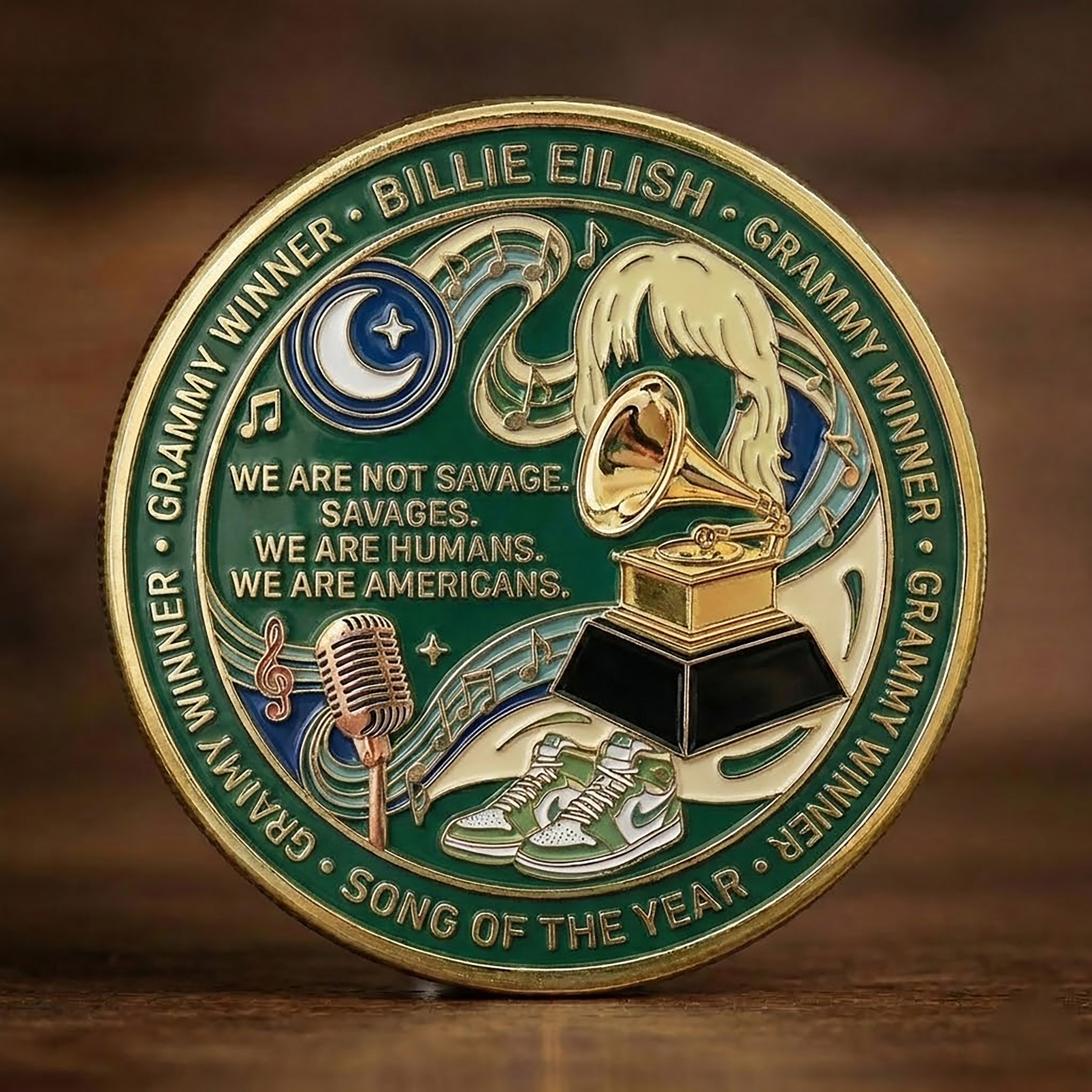 Billie Eilish Song of the Year Commemorative Coin 🎶🏆