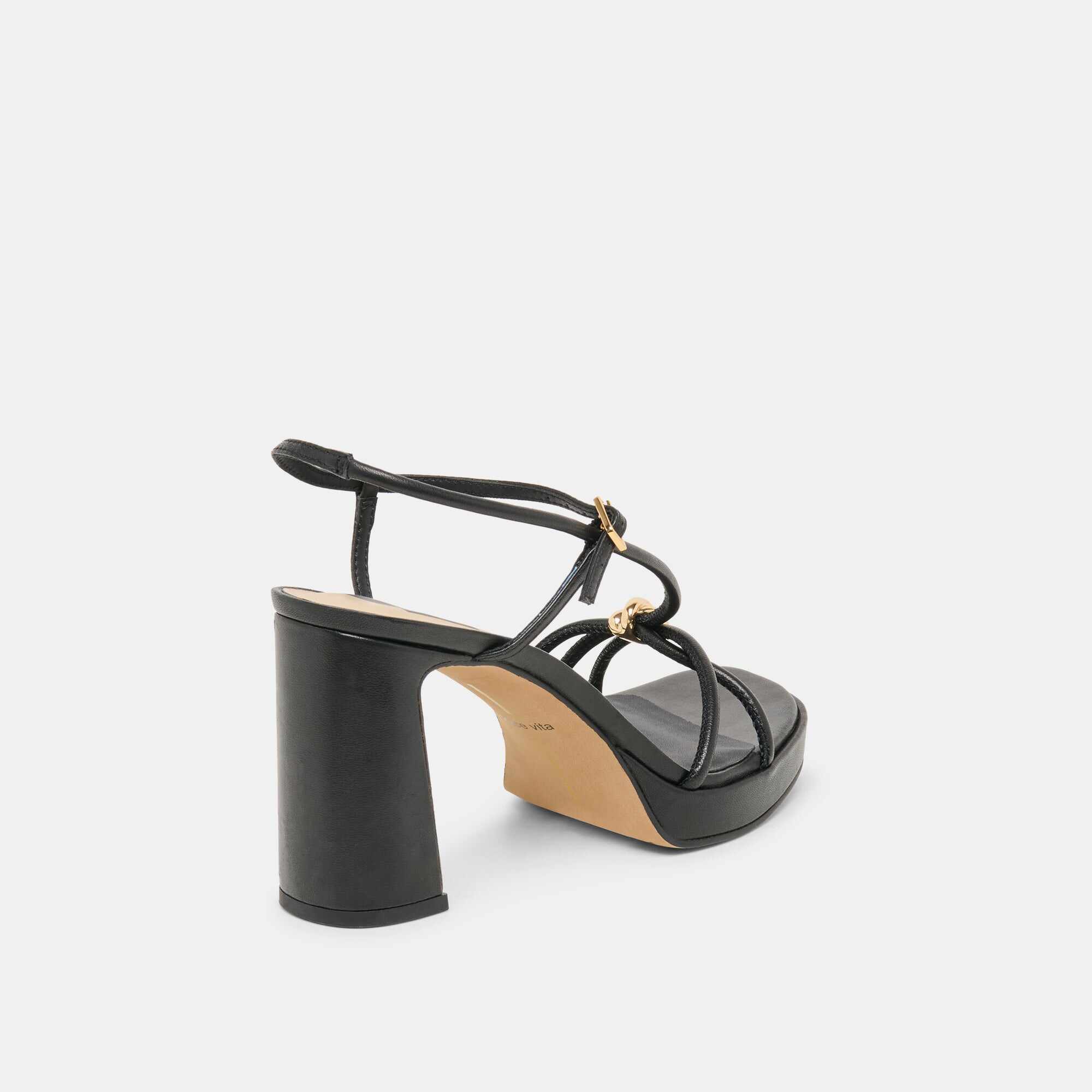 ODETE HEELS BLACK LEATHER