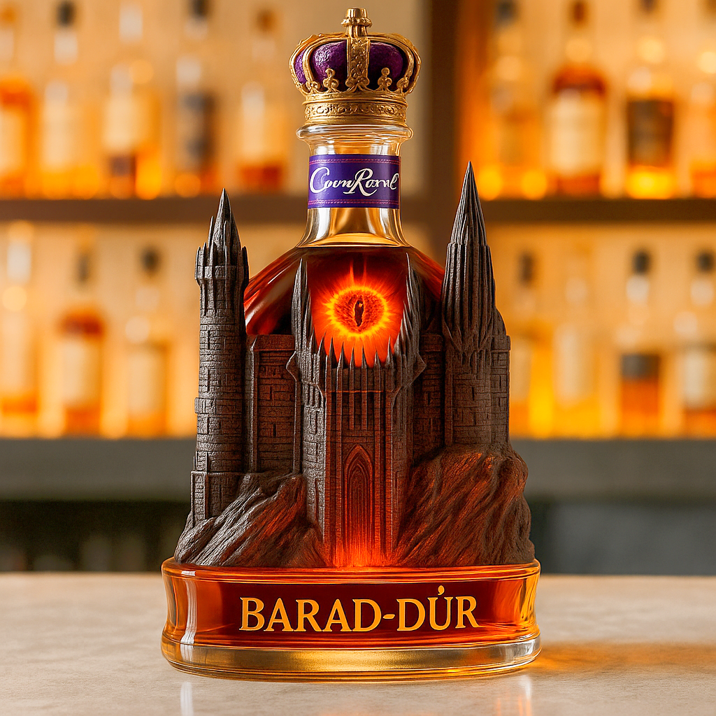 Barad-dûr Whiskey Bottle