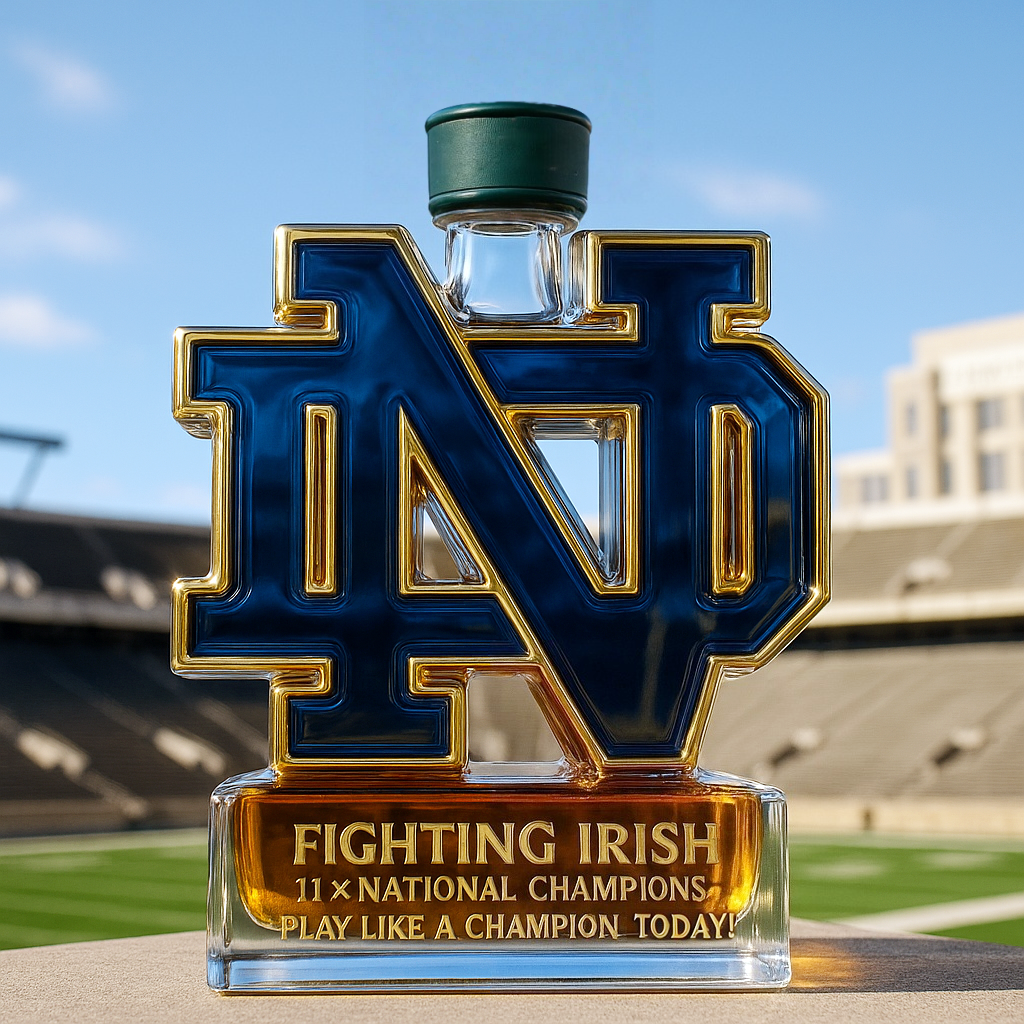 Notre Dame Fighting Irish Limited-Edition Whiskey Bottle