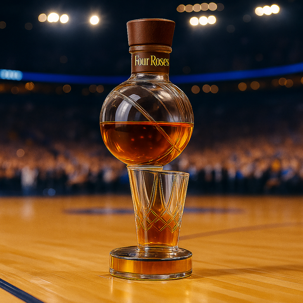 Larry O'Brien Championship Trophy Whiskey Bottle
