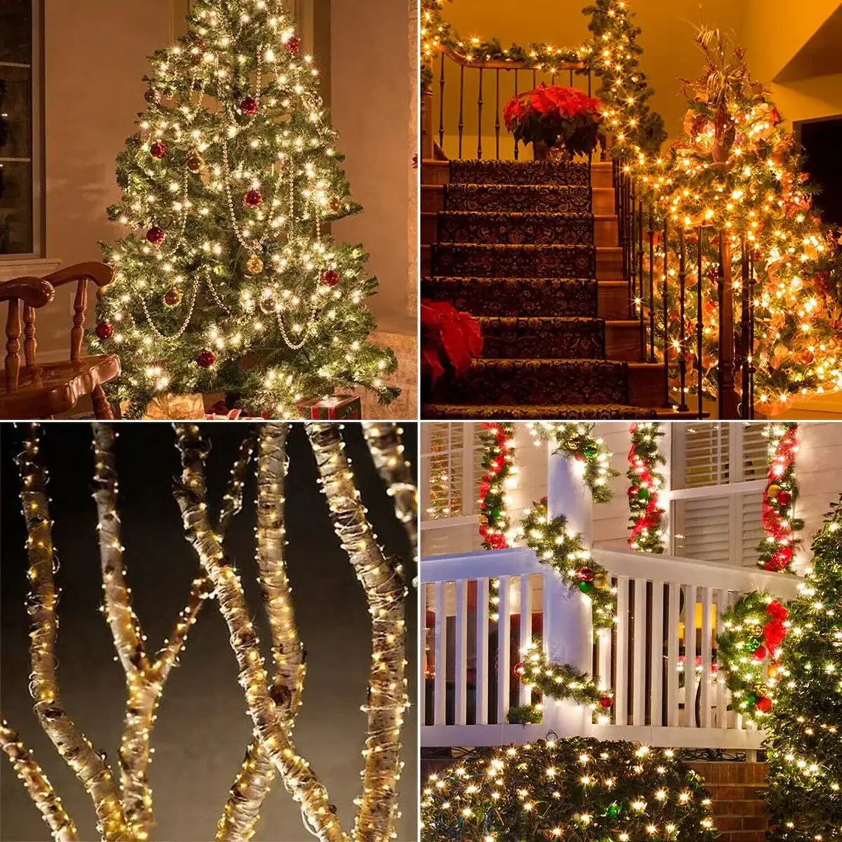 Solar LED Fairy String Lights for Outdoor Garden Decor