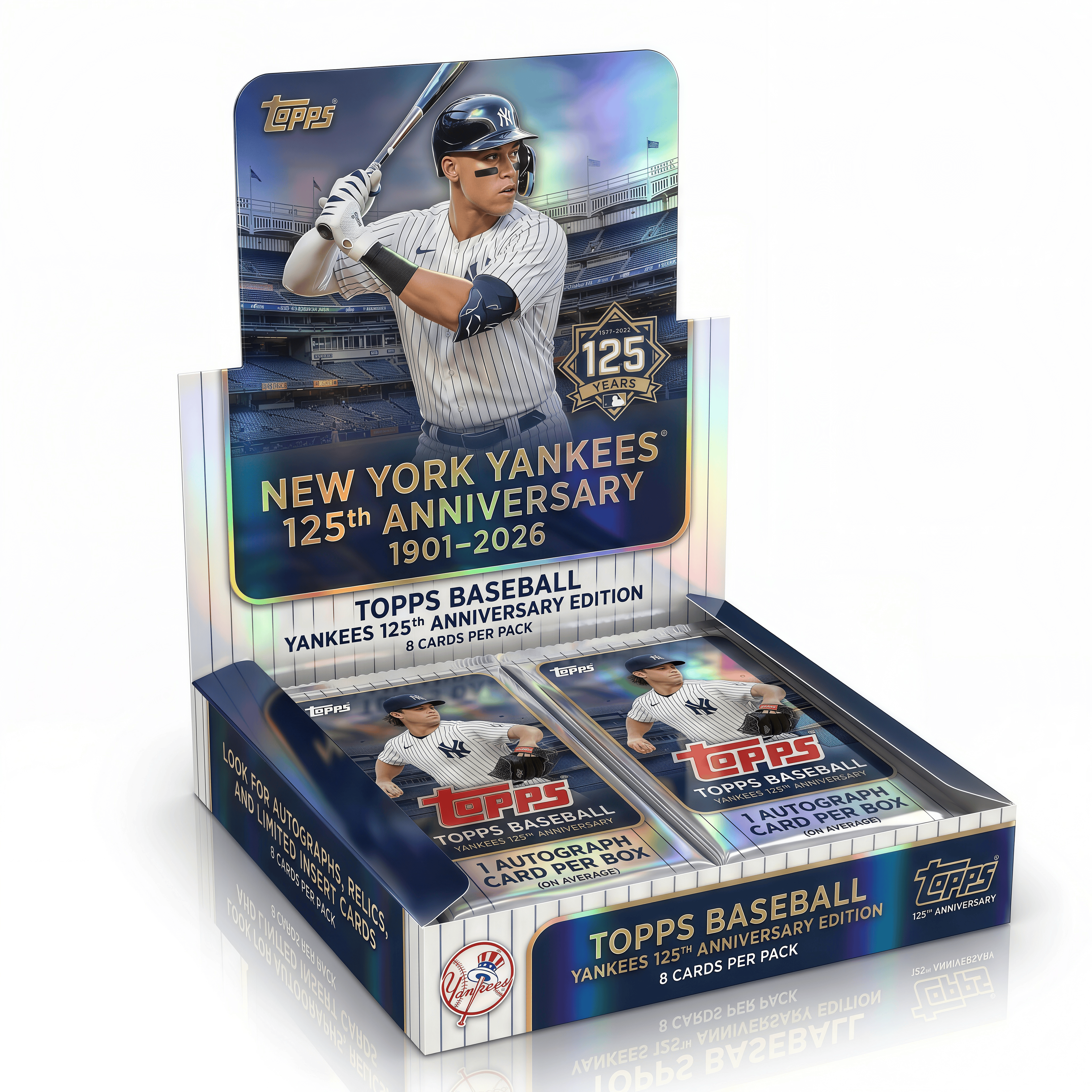 2026 New York Yankees 125th Anniversary Trading Cards Hobby Box