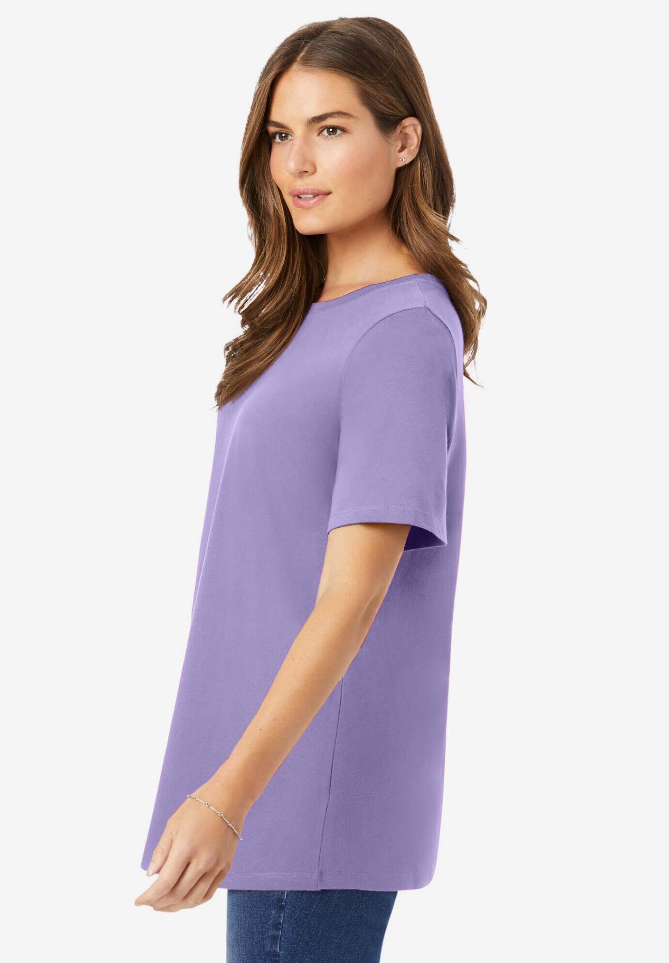 Perfect Short-Sleeve Crewneck Tee
