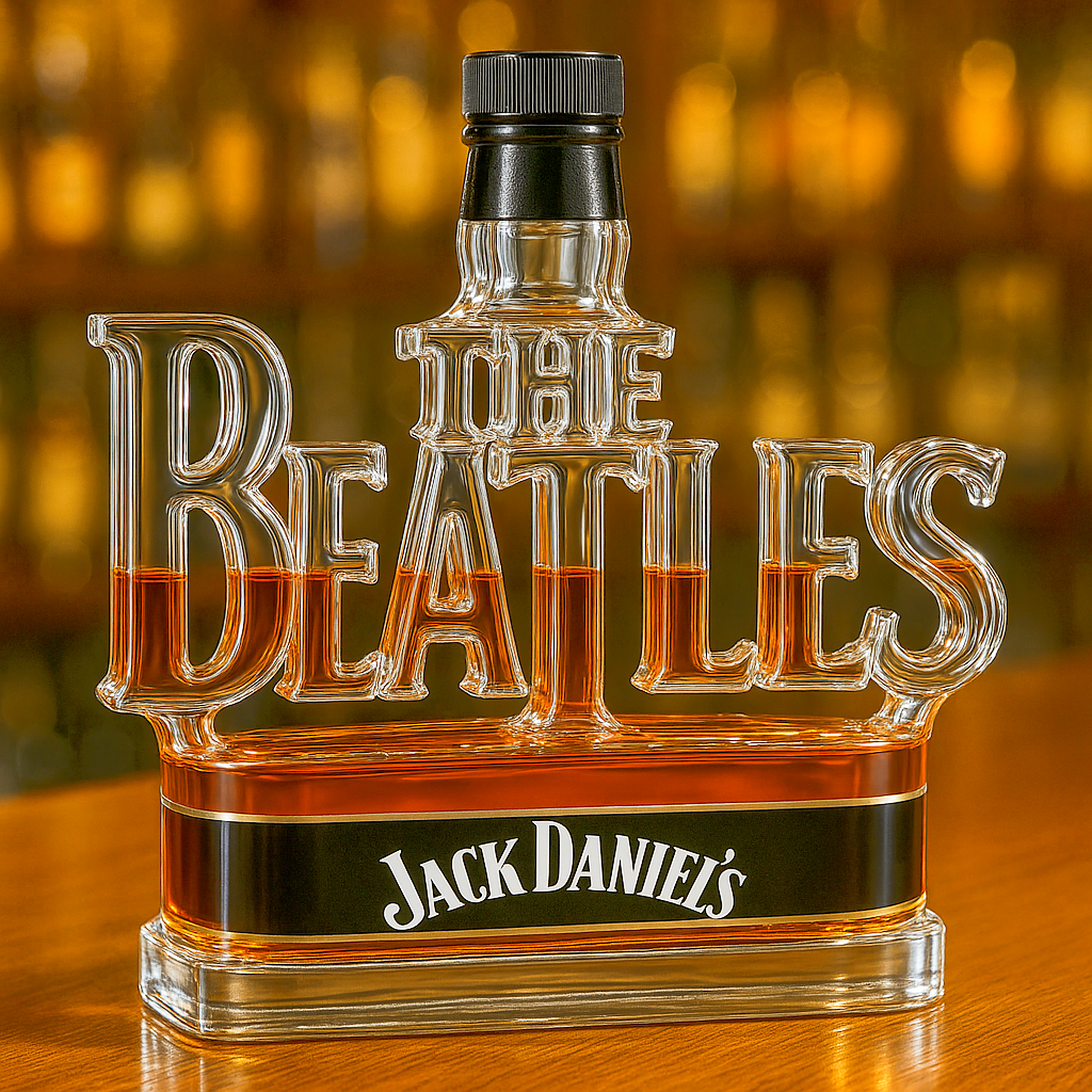The Beatles 65th Anniversary Whiskey Bottle