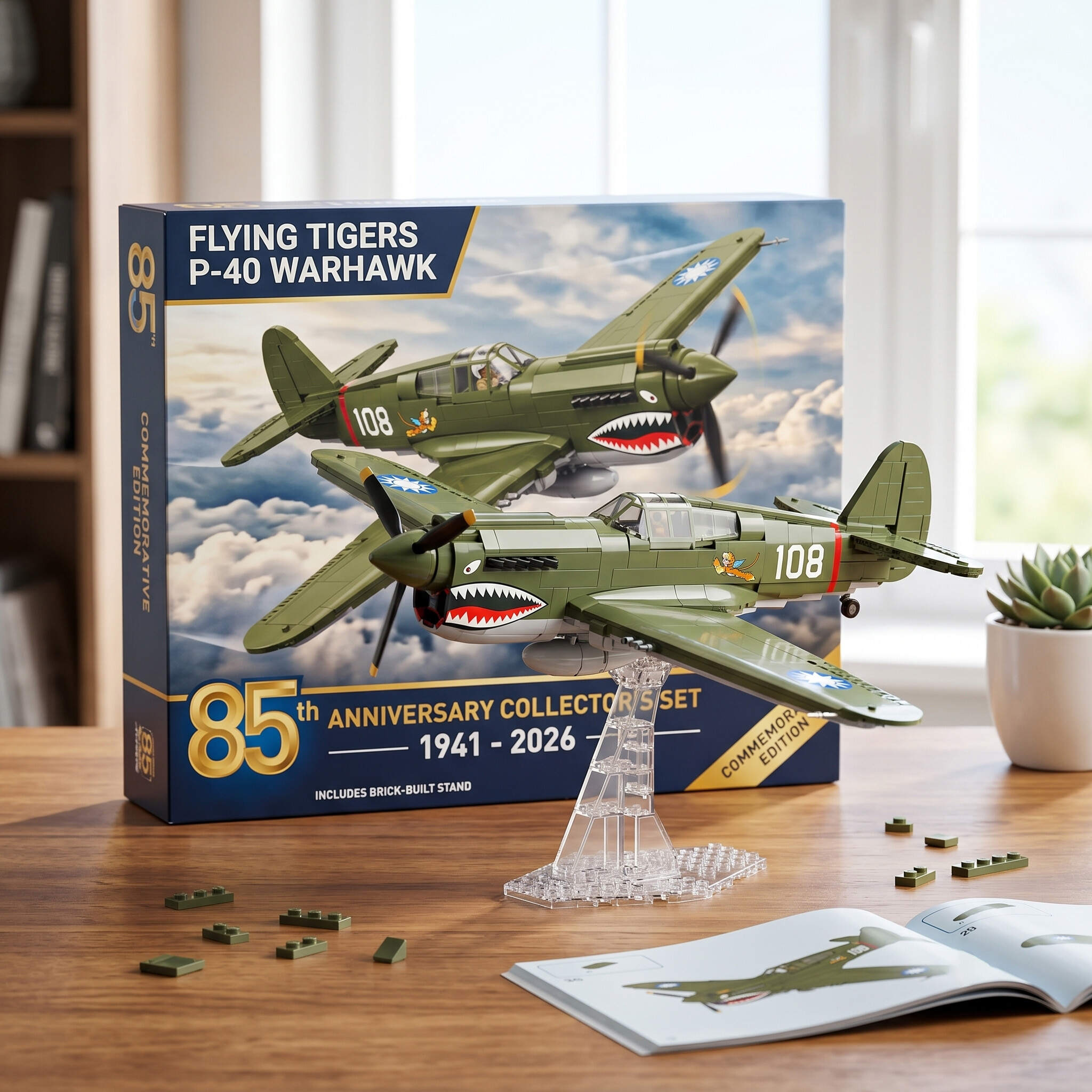 85th Anniversary Flying Tigers P-40 Warhawk Building Set