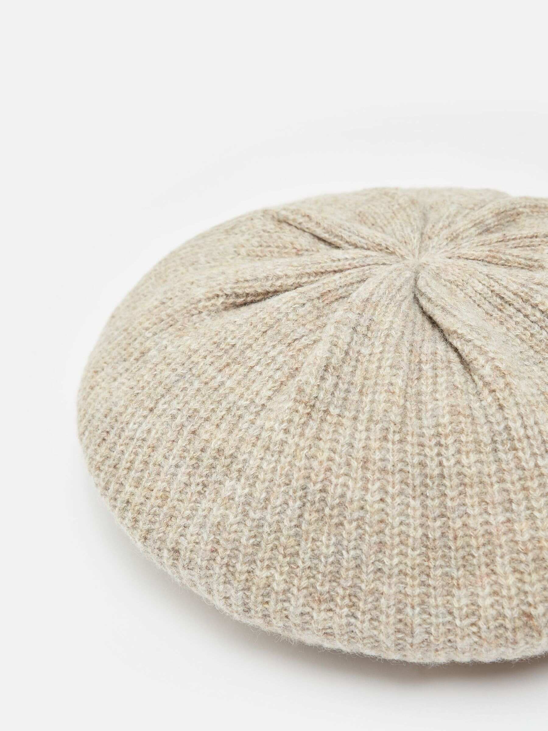 Joelle Oatmeal Knitted Beret