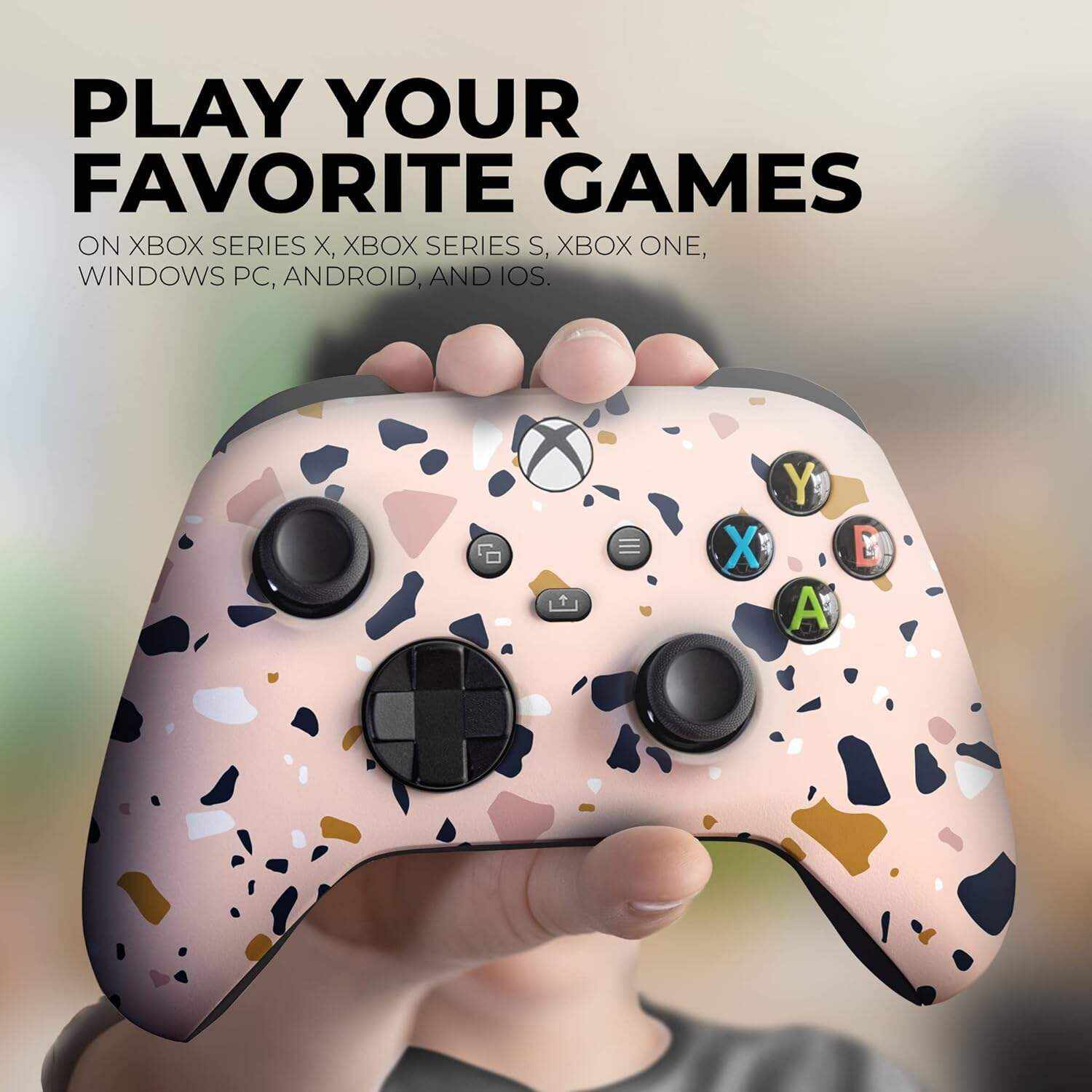 DreamController Original X-box Wireless Controller Special Edition Customized Compatible with X-box One S/X-box Series X/S & Windows 10 Made with Advanced HydroDip Print Technology(Not Just a Skin)