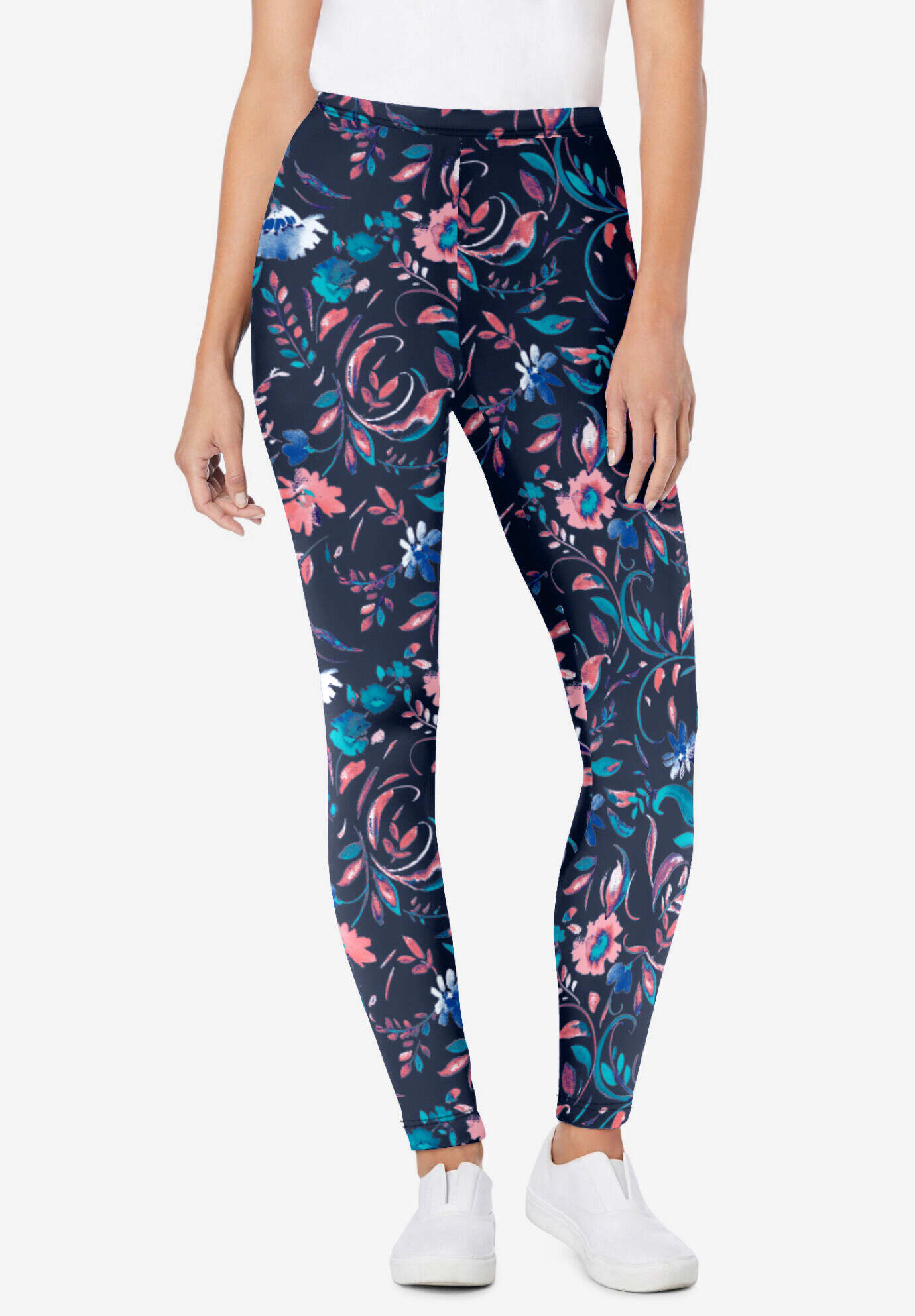 Stretch Cotton Printed Legging