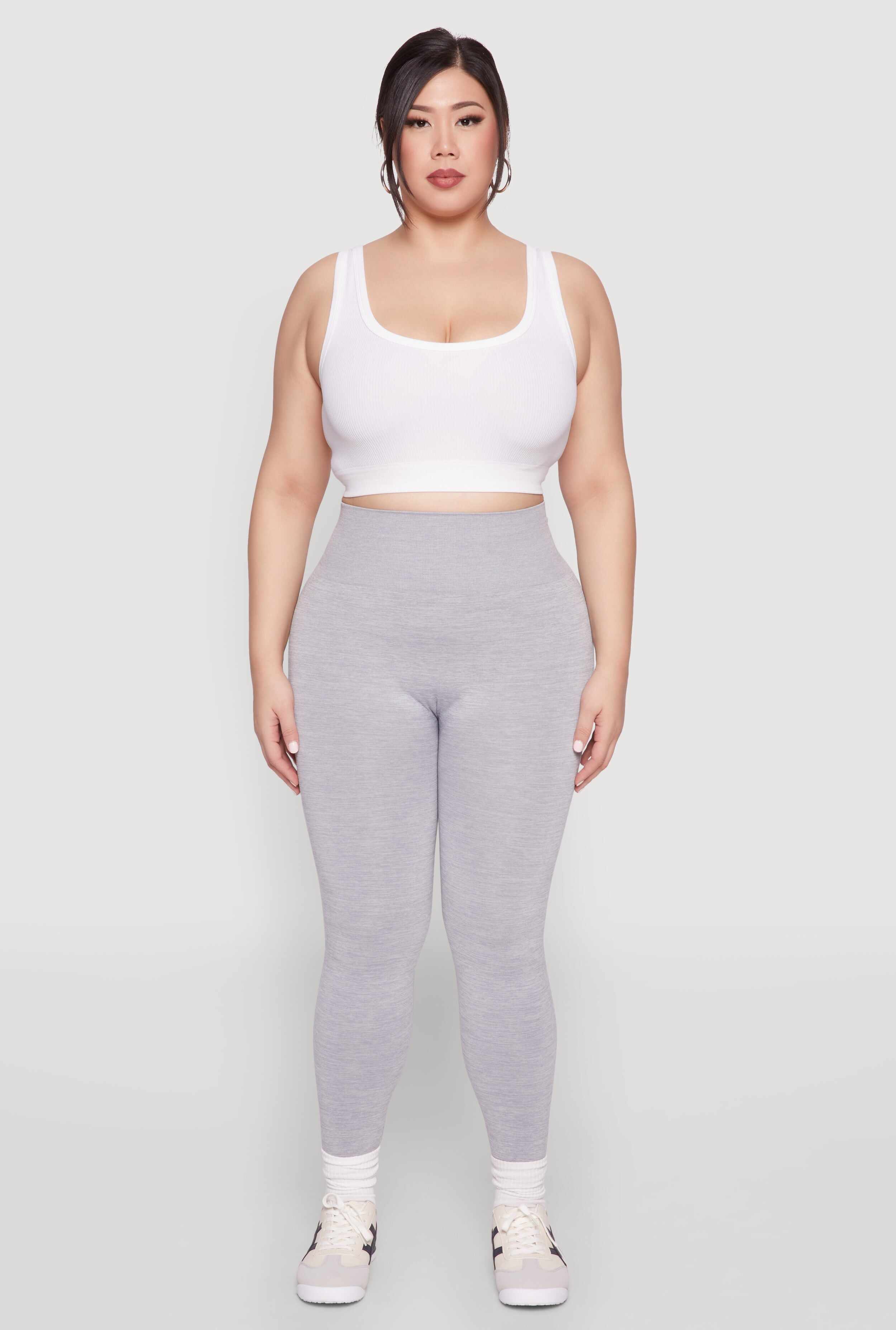 Plus Size High Waisted Seamless Leggings