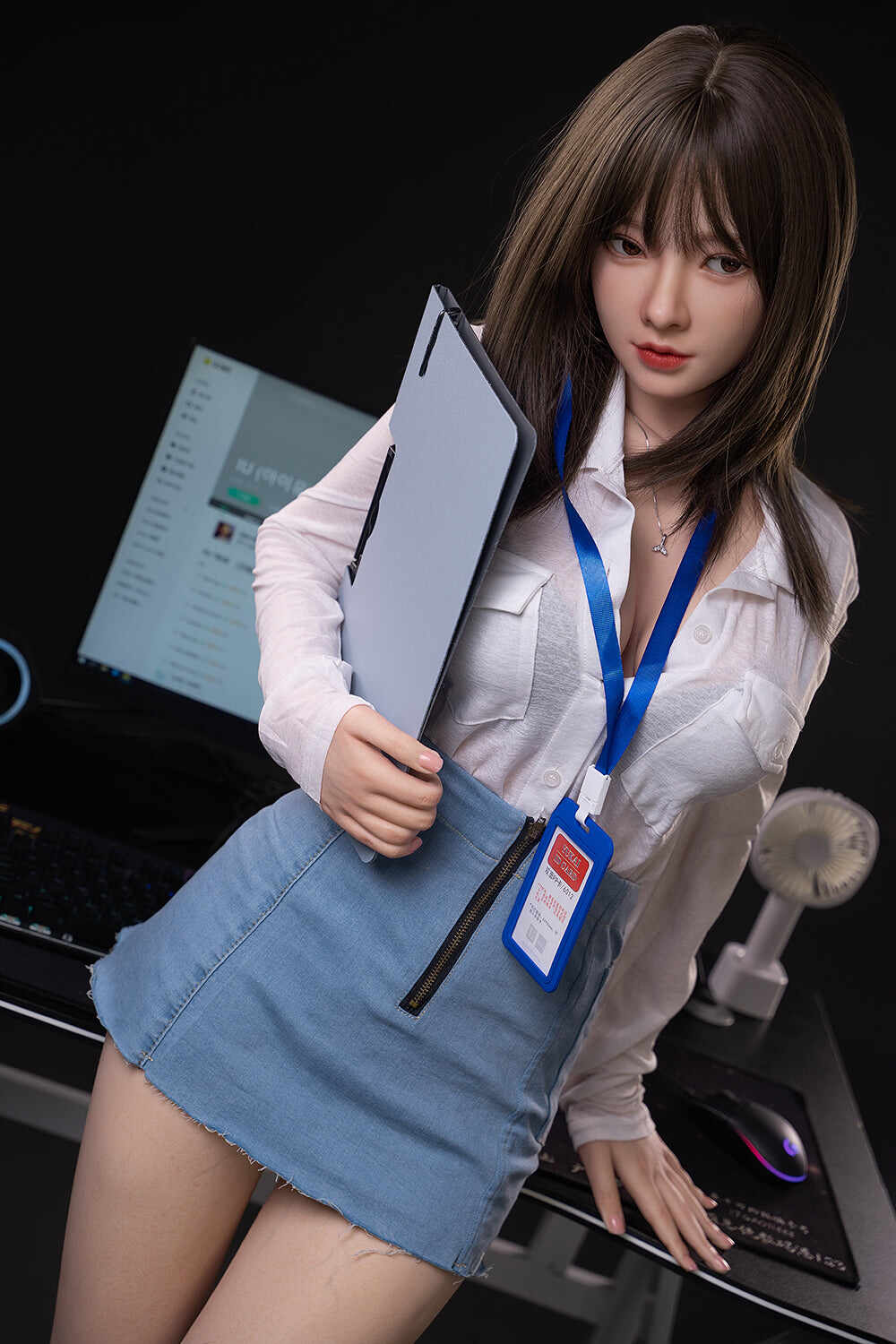 Gail 5ft21/ 159cm #430 Head Full Silicone Big Boobs Japanese Office Lady Real-life Sex Doll