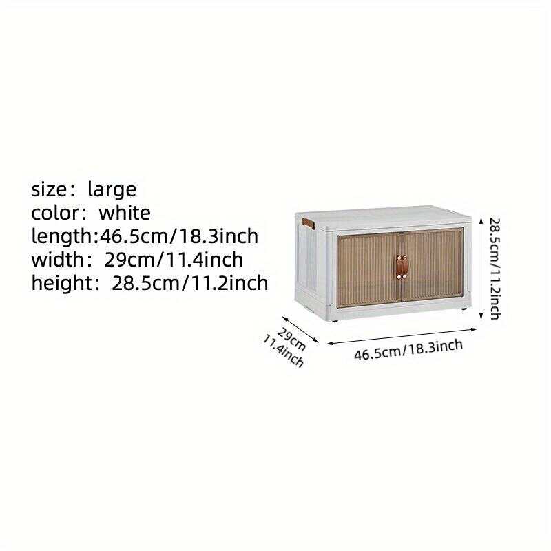 1pc Transparent Collapsible Storage Bin with Lids and Pulley - Portable 1/2/3 Layers Organizer for Easy Access and Convenient Storage