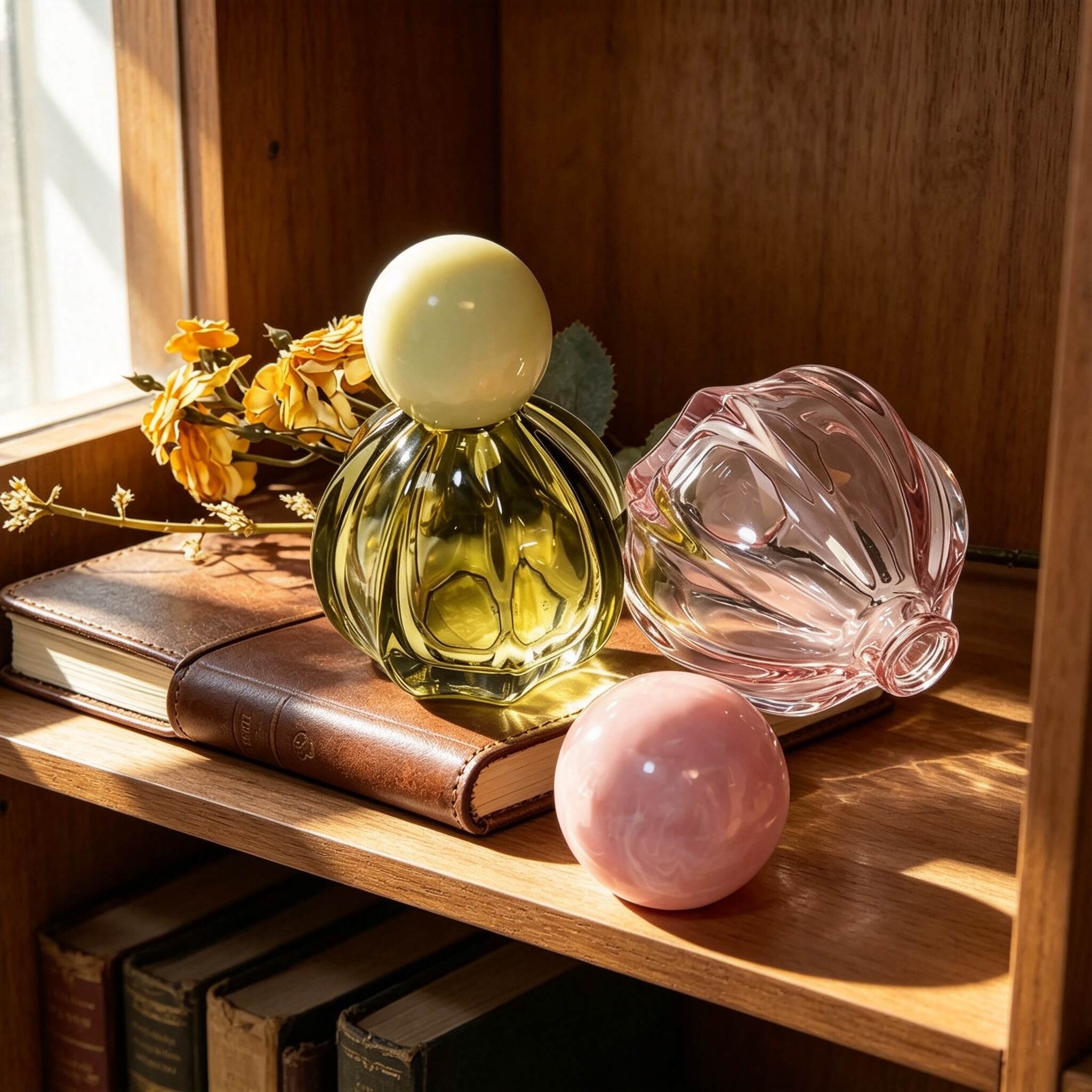 Vintage Pumpkin Shaped Perfume Spray Bottle