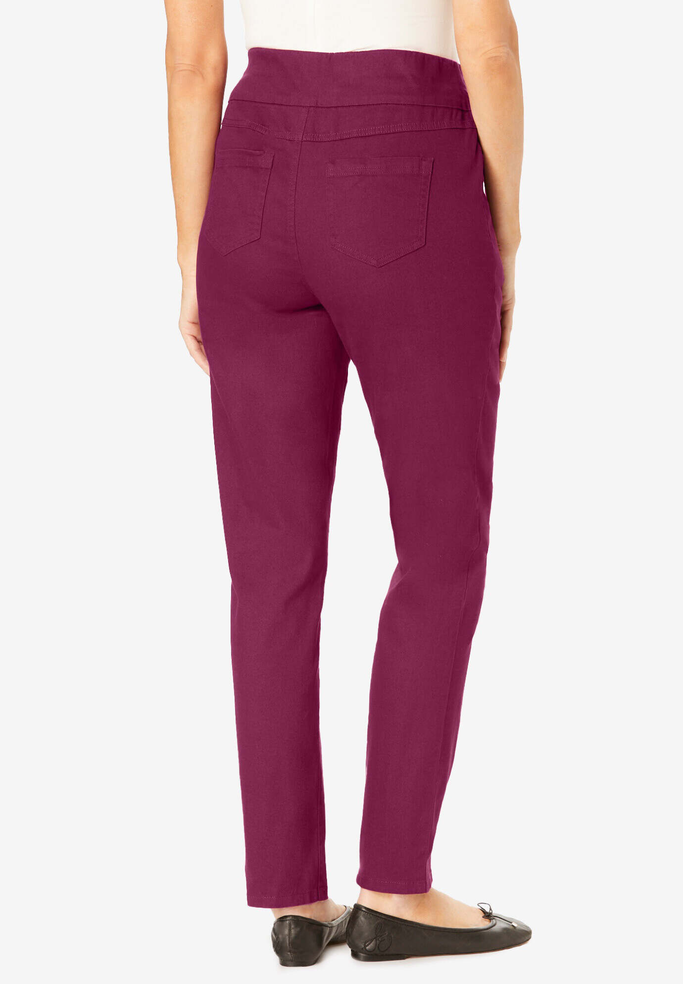 Flex-Fit Pull-On Straight-Leg Jean