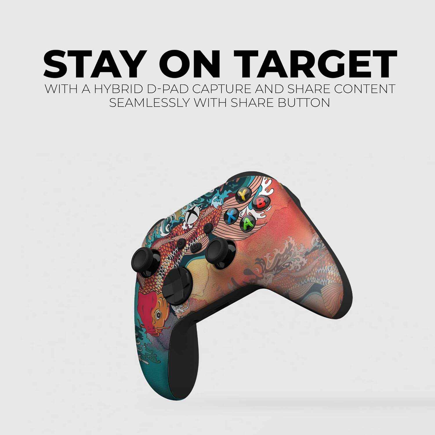DreamController Original X-box Wireless Controller Special Edition Customized Compatible with X-box One S/X-box Series X/S & Windows 10 Made with Advanced HydroDip Print Technology(Not Just a Skin)