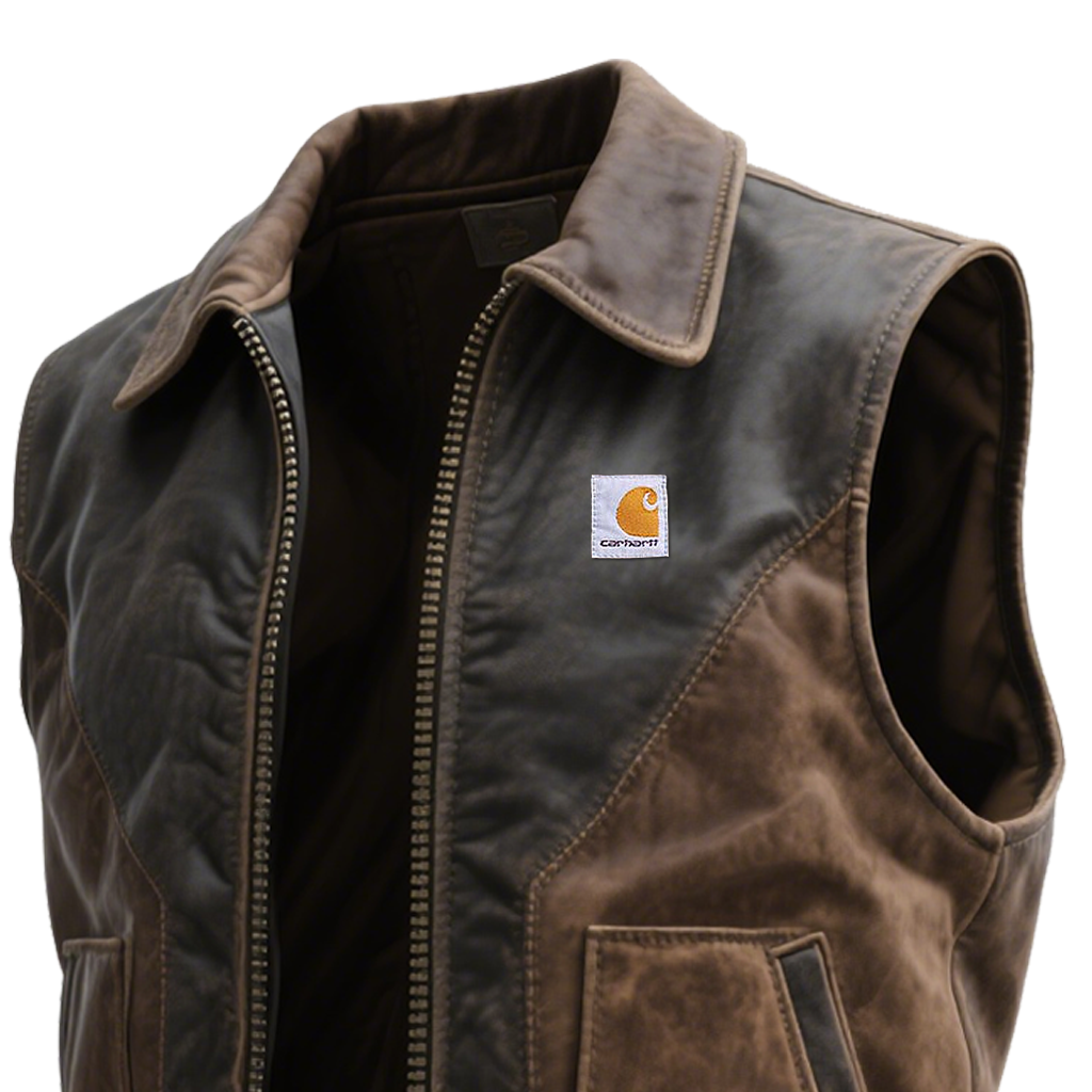 Carhartt Men's Vintage Leather Outdoor Vest