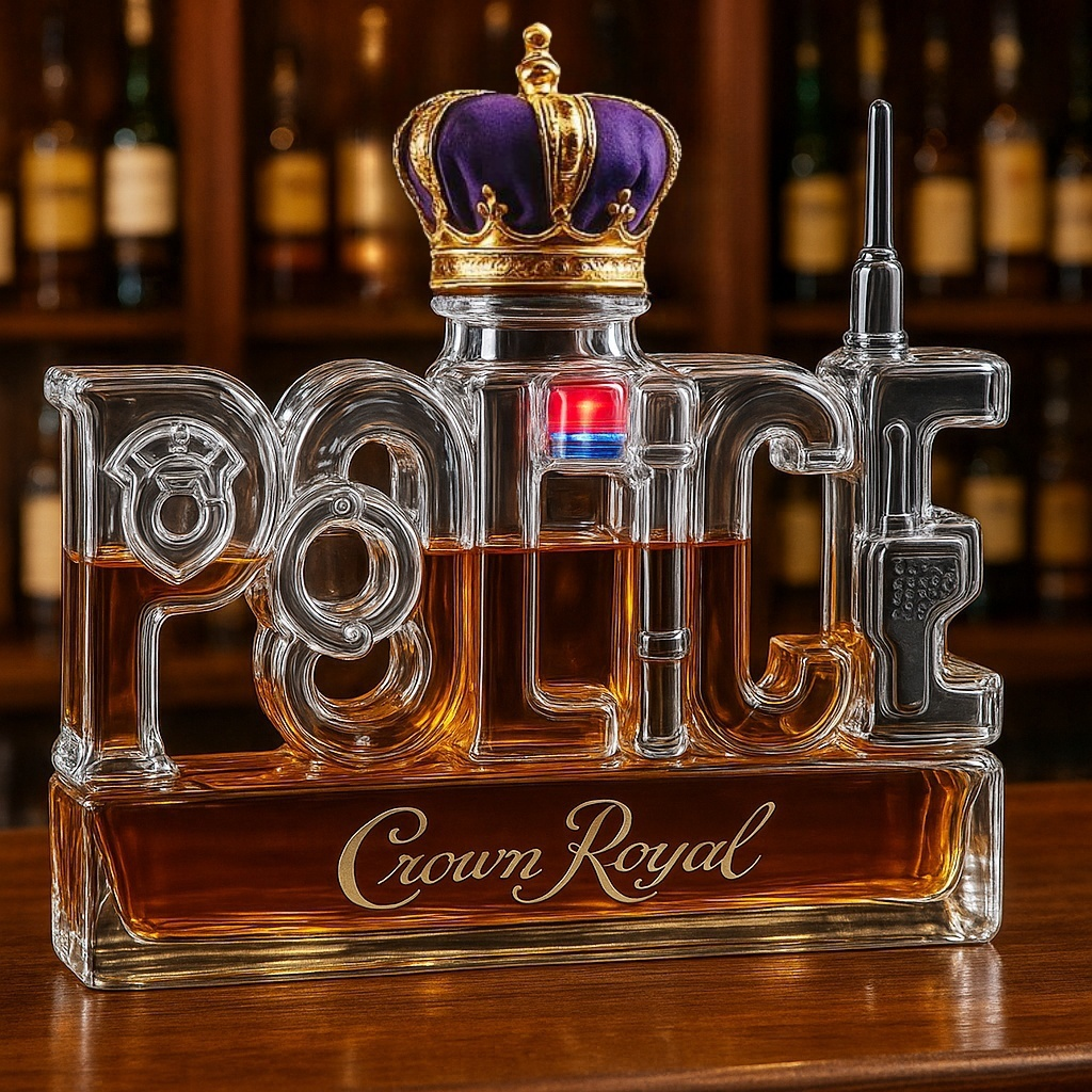 POLICE Whiskey Bottle