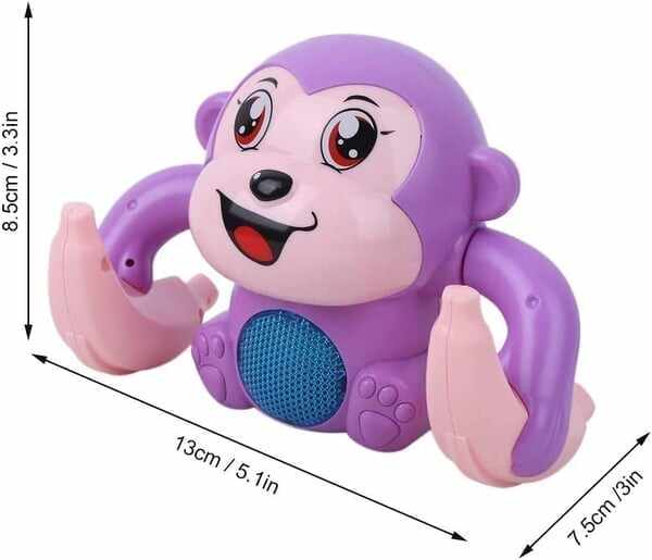 🐒Early infant electric flip and head monkey toys