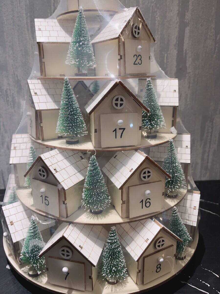 [Buy 2 Free Shipping]2023 Christmas Tree Houses Advent Calendar - Aanythingby Clearance