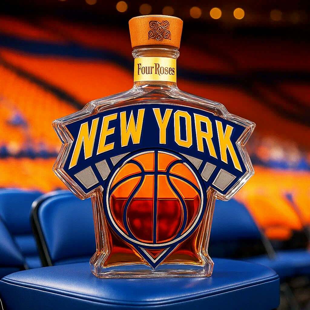 New York Knicks Whisky Bottle