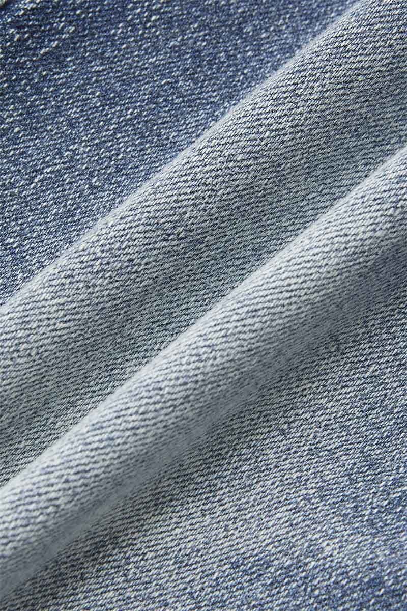 Embroidered Wash High Stretch Low Waist Capri Jeans