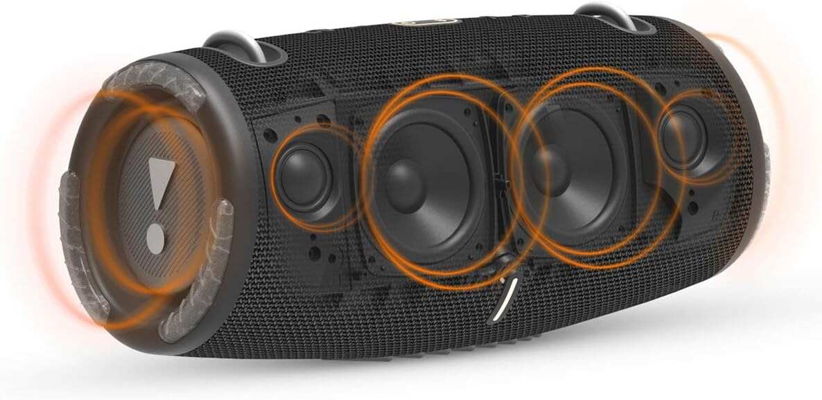 JBL Xtreme 3 - Portable Bluetooth Speaker, Powerful Sound and Deep Bass, IP67 Waterproof, 15 Hours of Playtime, Powerbank, PartyBoost for Multi-speaker Pairing (Black)