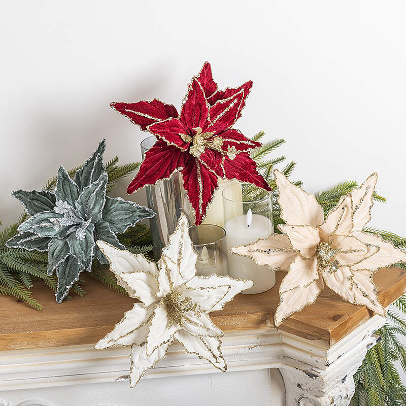 🎄Early Christmas Sale 49% OFF🎄Sequined Velvet Artificial Christmas Flower