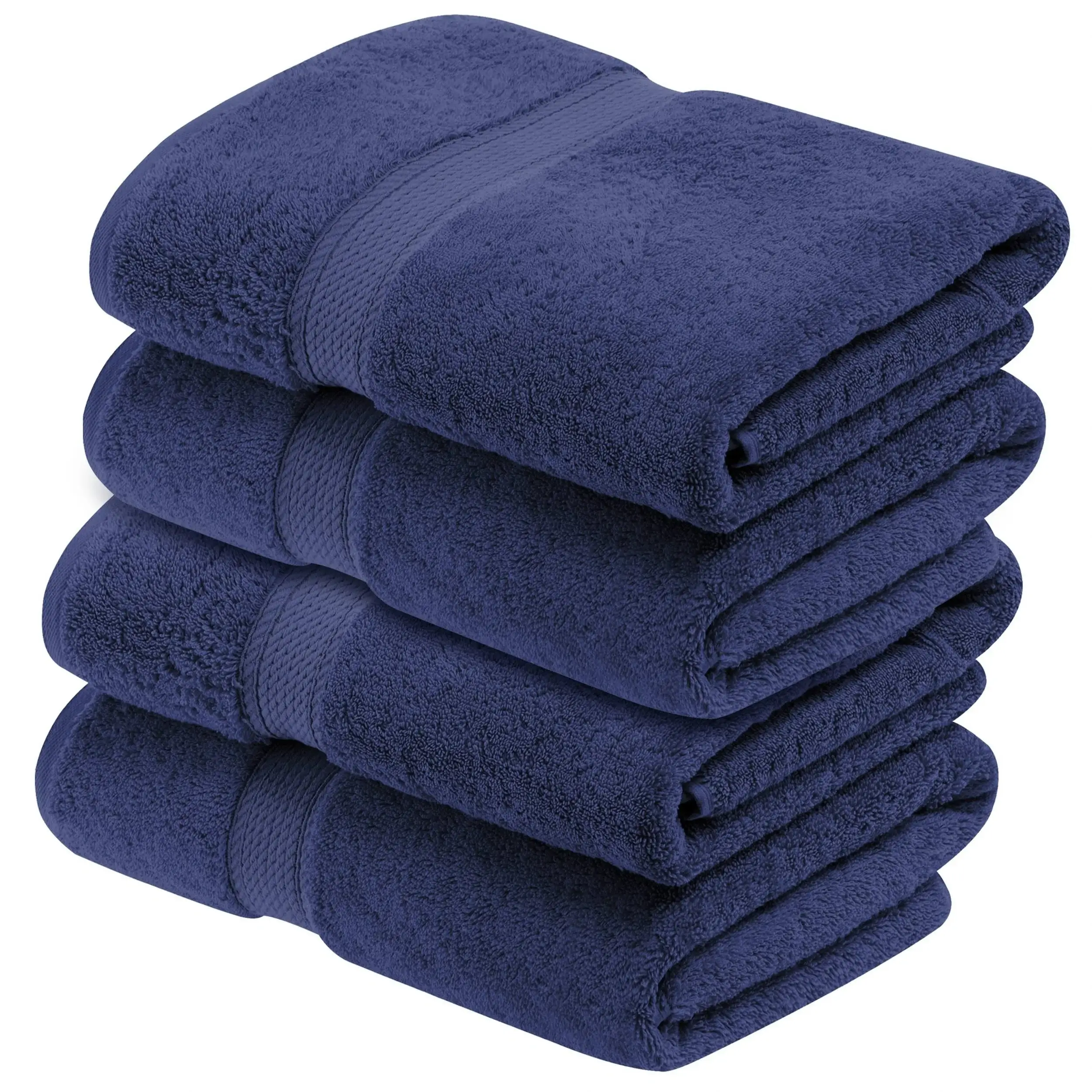 Superior Egyptian Cotton Pile Heavyweight Bath Towel Set of 4