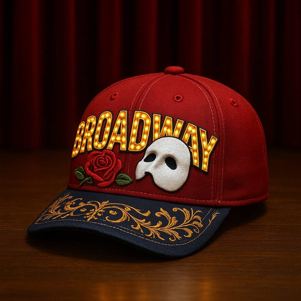 Broadway Hand-Embroidered Baseball Cap