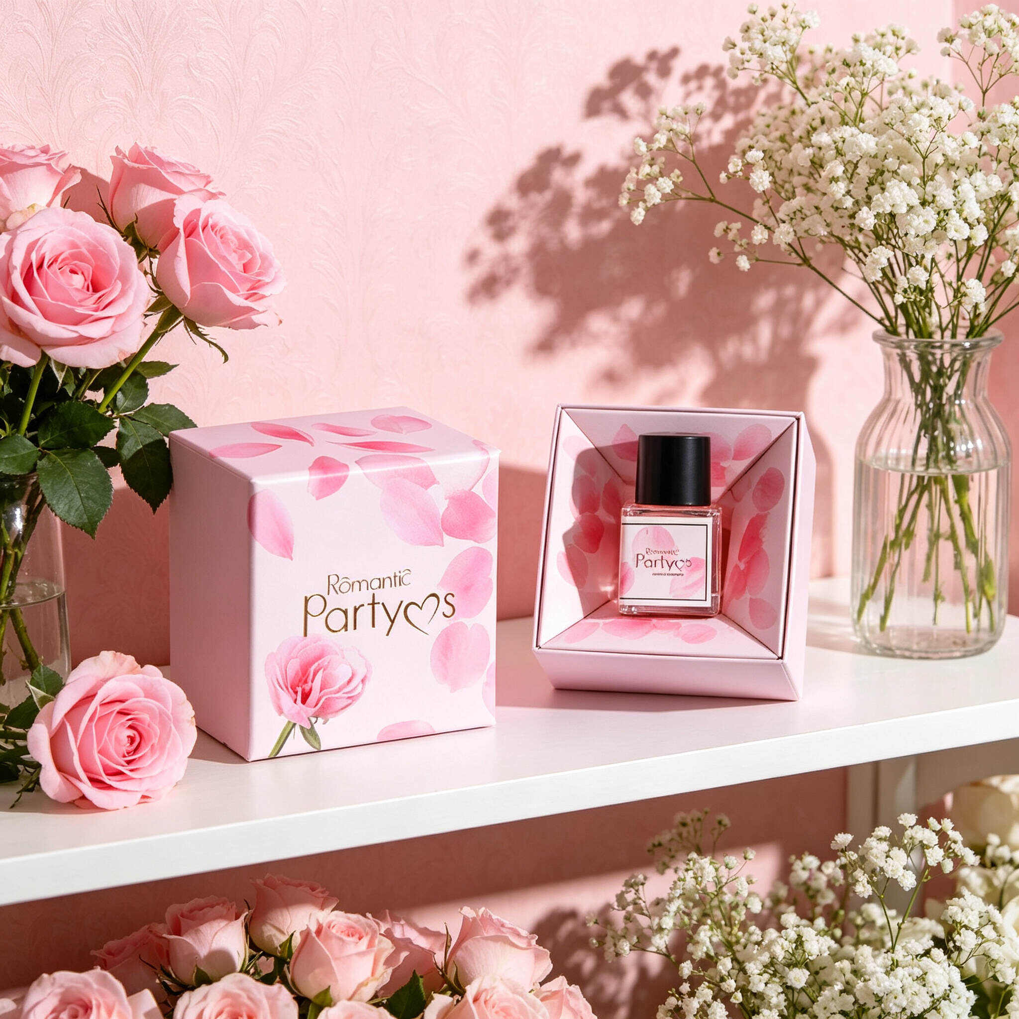 Romantic Party Flower Inner Perfume For Women 7 Scents Mini Square Fragrance