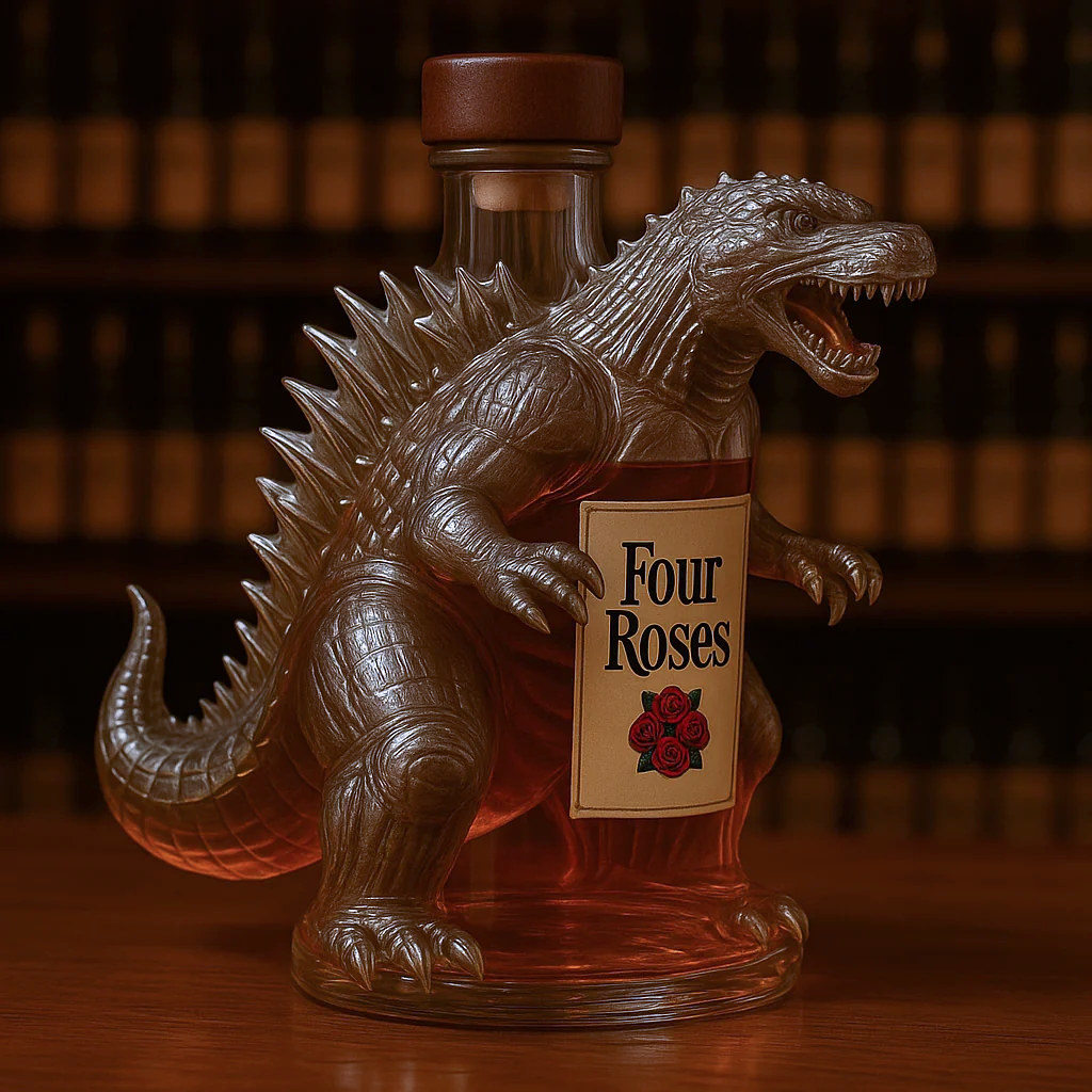 King of Monsters Whisky Bottle