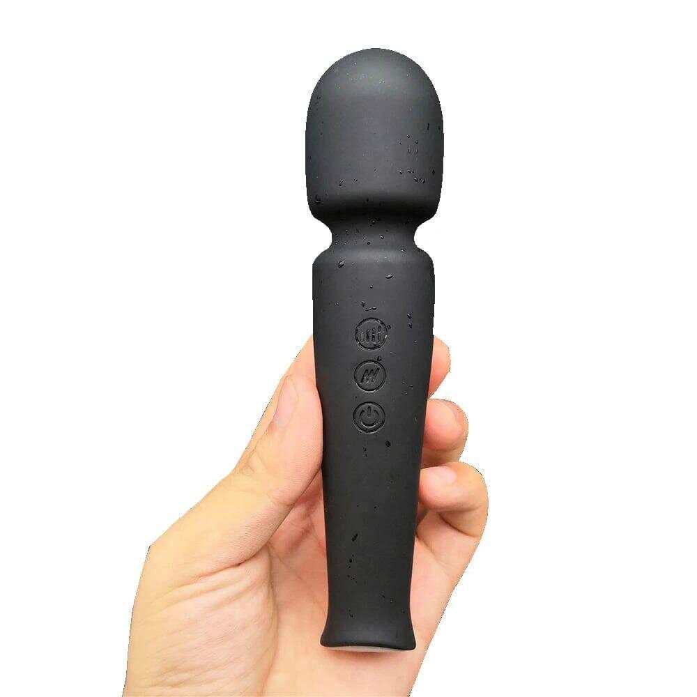 Rechargeable Silicone Wand Massager with 20 Patterns & 8 Speeds
