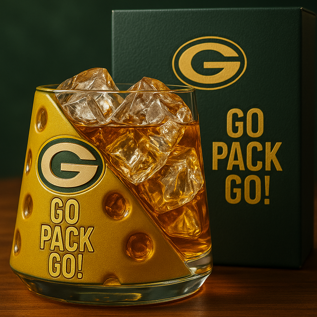 Go Pack Go! Cheesehead Whiskey Glass