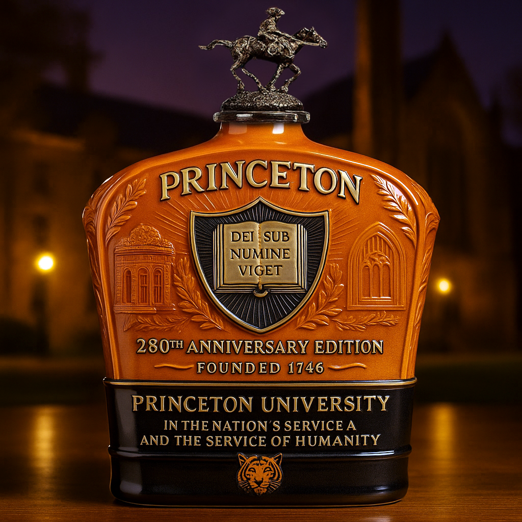 PRINCETON TIGERS 280th Anniversary Whiskey Bottle