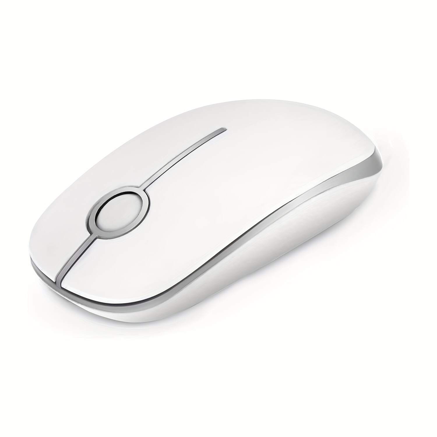 2.4G Wireless Mouse with Nano Receiver - Slim Ergonomic Optical mouse, Quiet Clicks, DPI, Plug & Play, Compatible with PC, Laptop, Mac, Tablet - Gradient Orange to Mint Green (Battery-Powered, AA Not Included) - Ideal for Office, Gaming, Streaming, Office