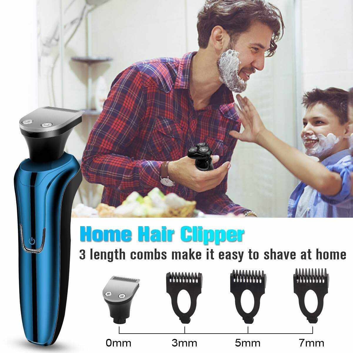 Electric Razor for Men, 2023 Men’s Electric Shavers Rotary LED Display/Waterproof/Rechargeable, Electric Shaver for Men Cordless Floating Head Replaceable Blades Portable Travel Razor Idea Gift