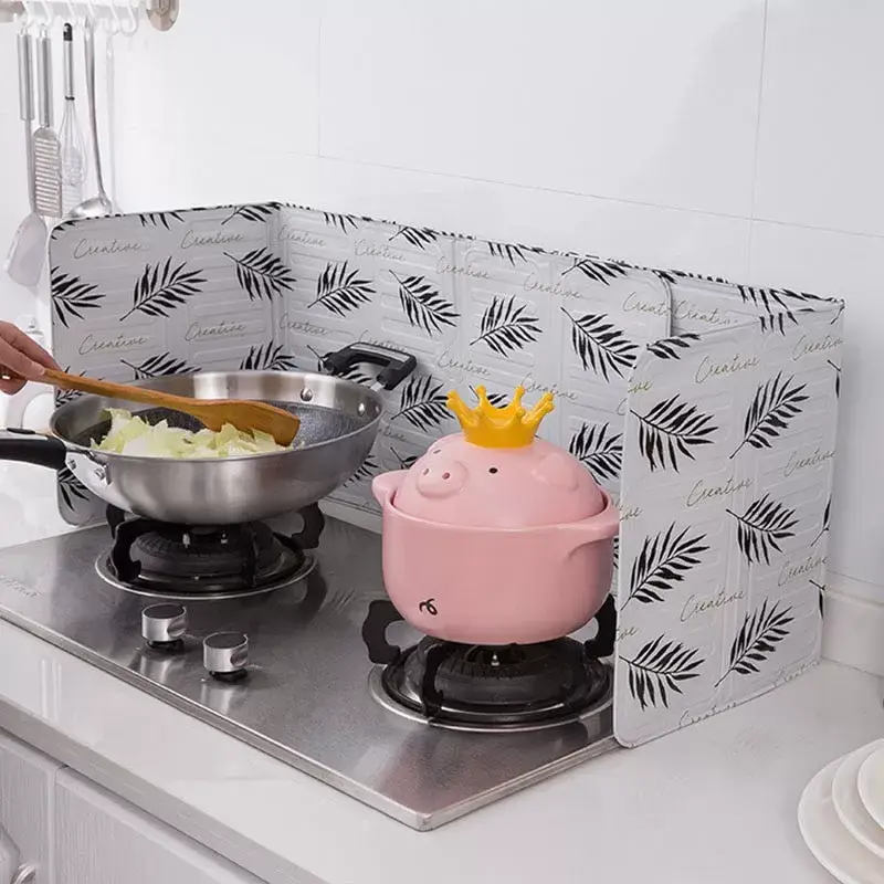 Aluminum Foldable Kitchen Gas Stove Baffle Plate