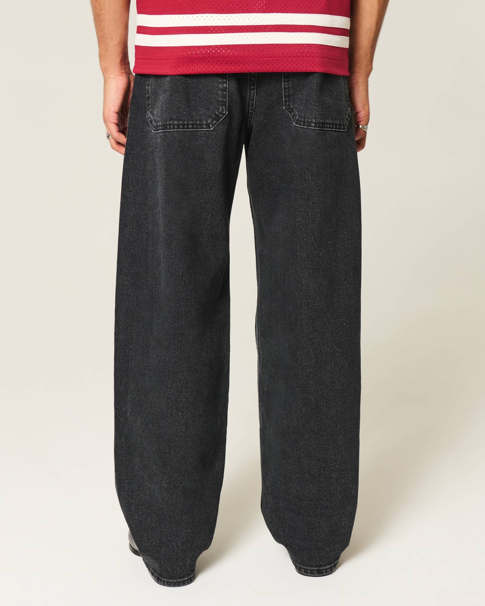 Medium Wash Skater Baggy Jeans