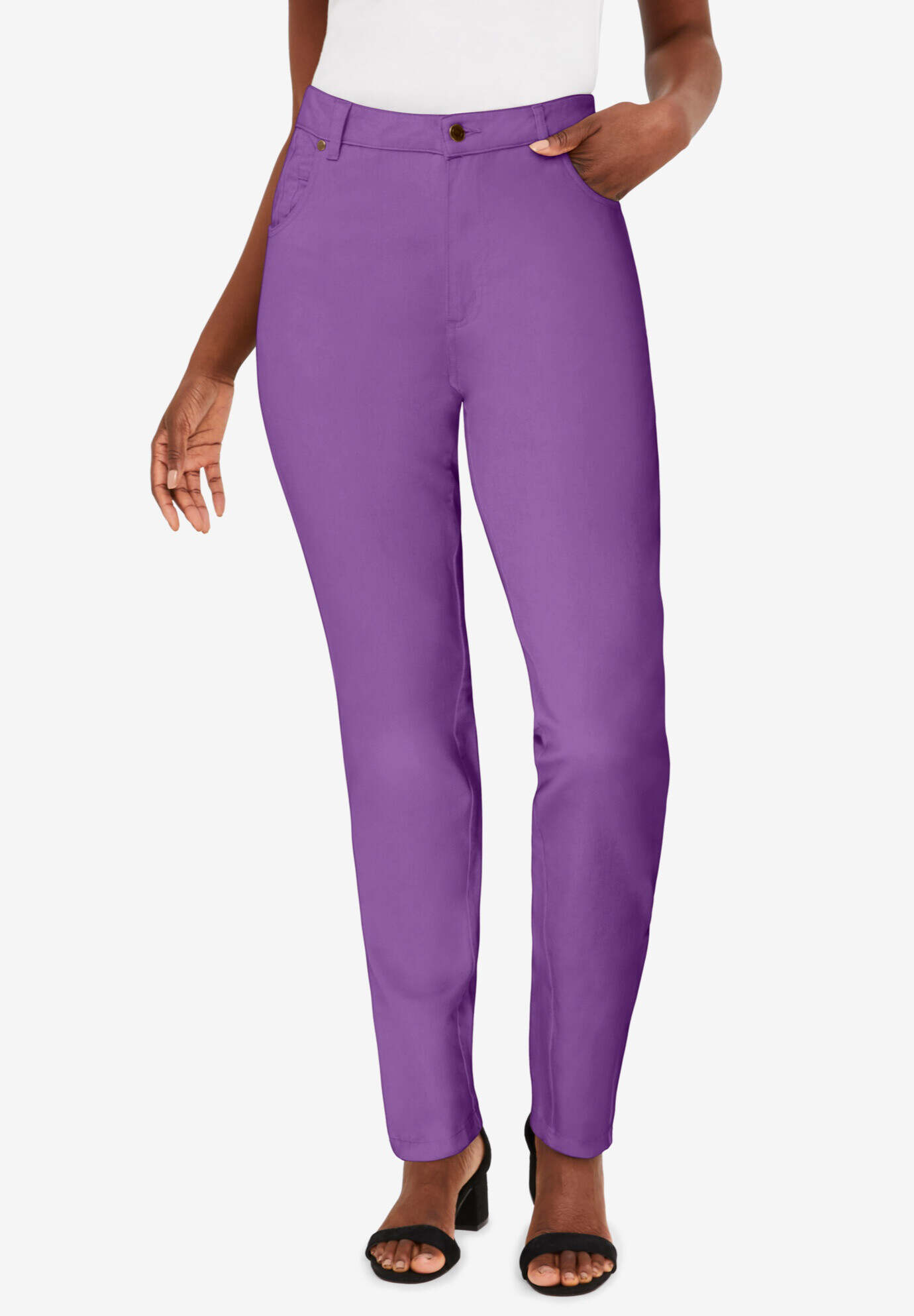 Classic Cotton Denim Straight-Leg Jean