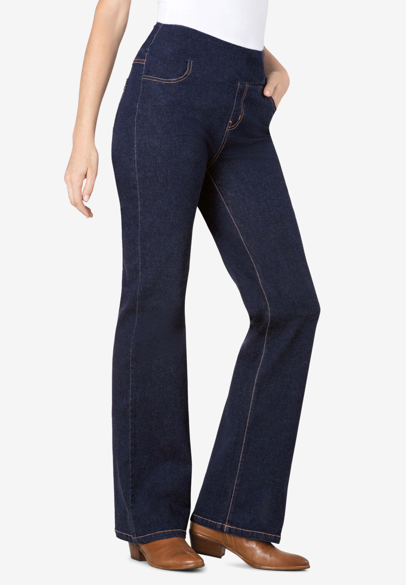 Flex-Fit Pull-On Bootcut Jean
