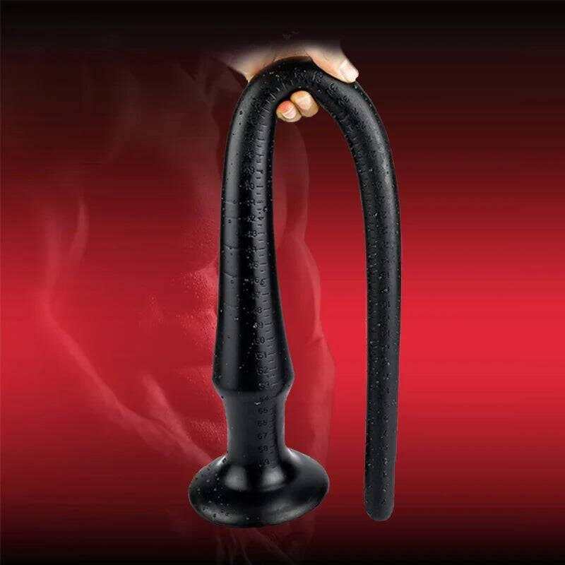 Super Long Flexible Silicone Anal Plug and Dildo - Prostate Massager and Dilator for Men, Women, and Couples for Deep Exploration and Sensual Play