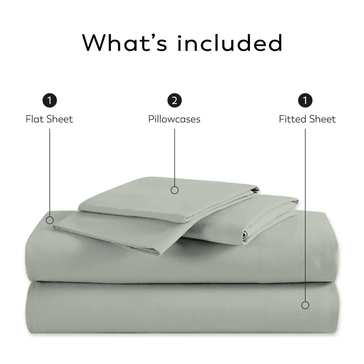 Color Sense 1200TC Premium Cotton-Blend Wrinkle-Resistant Sheet Set
